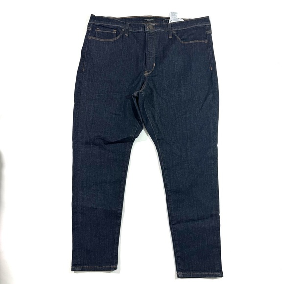 New Banana Republic High Rise Skinny Jeans Dark Wash Short Inseam - Picture 1 of 8